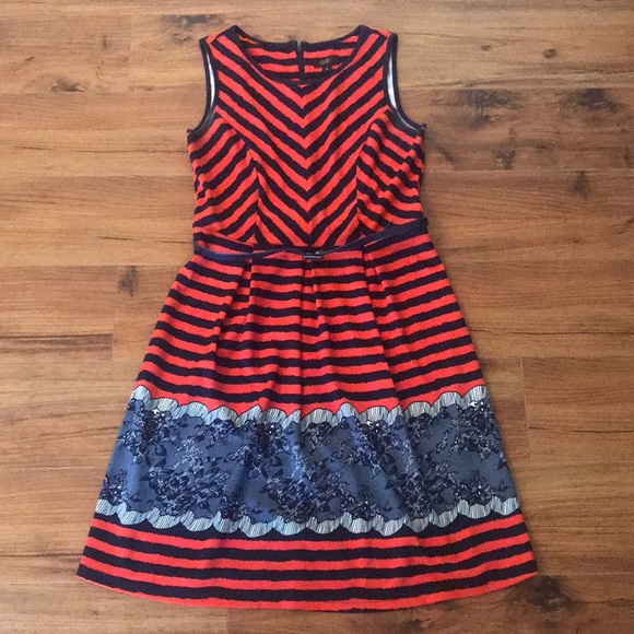 Belted Fit & Flare Dress - Picture 2 of 5